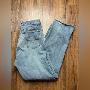 Split Y2K BMX Skateboard Jeans Distress